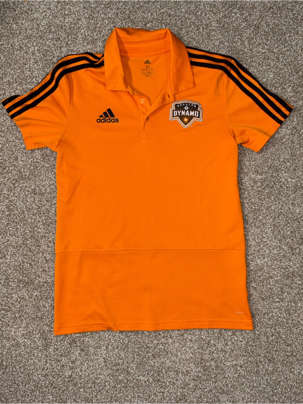 Adidas Houston Dynamo MLS Orange ClimaLite Polo Men’s M